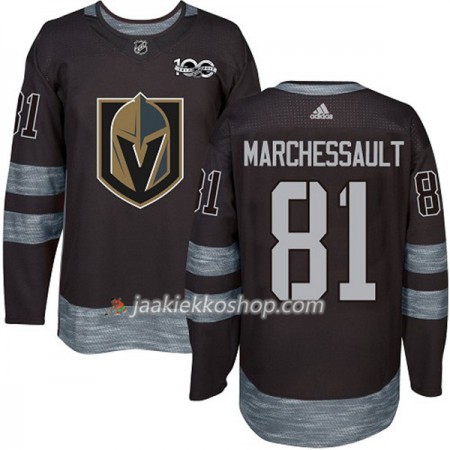 Miehille NHL Vegas Golden Knights Pelipaita Jonathan Marchessault 81 1917-2017 100th Anniversary Adidas Musta Authentic